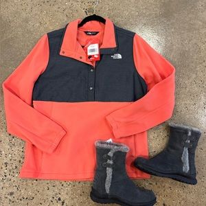Women’s North Face Button fleece NWT large